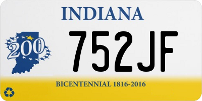 IN license plate 752JF