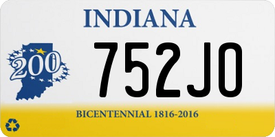 IN license plate 752JO