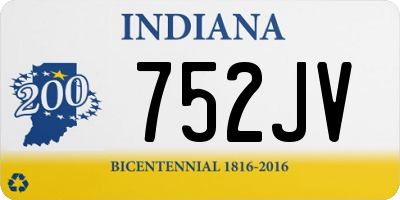 IN license plate 752JV