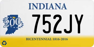 IN license plate 752JY