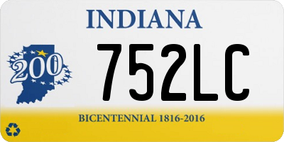 IN license plate 752LC