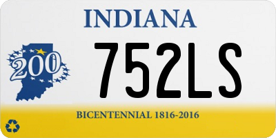 IN license plate 752LS