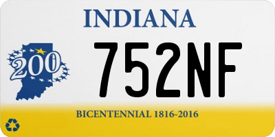 IN license plate 752NF