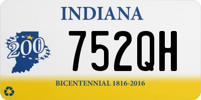 IN license plate 752QH