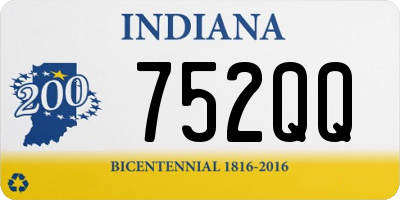 IN license plate 752QQ