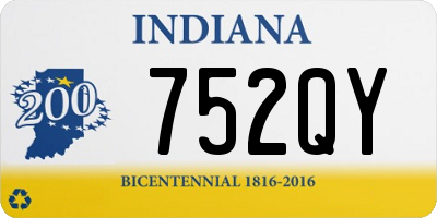 IN license plate 752QY