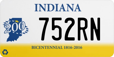 IN license plate 752RN