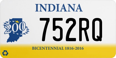 IN license plate 752RQ