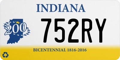 IN license plate 752RY