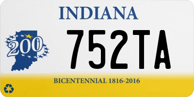 IN license plate 752TA
