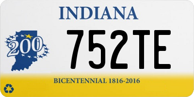 IN license plate 752TE