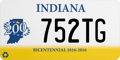 IN license plate 752TG
