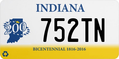 IN license plate 752TN