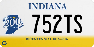 IN license plate 752TS