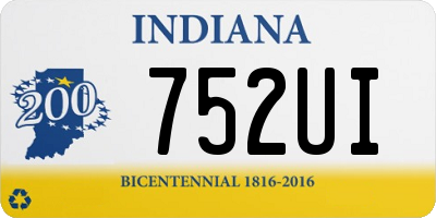 IN license plate 752UI