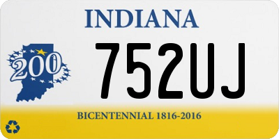 IN license plate 752UJ