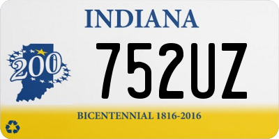 IN license plate 752UZ