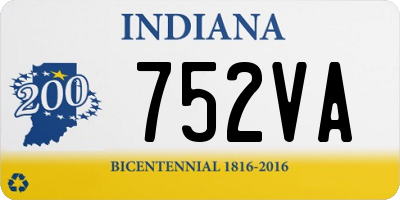 IN license plate 752VA