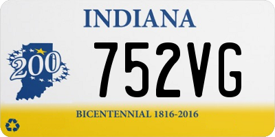 IN license plate 752VG