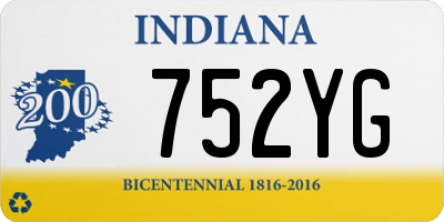 IN license plate 752YG