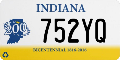 IN license plate 752YQ
