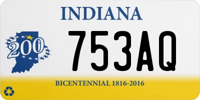 IN license plate 753AQ