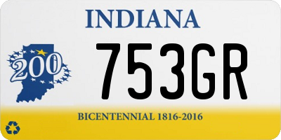 IN license plate 753GR