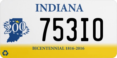 IN license plate 753IO