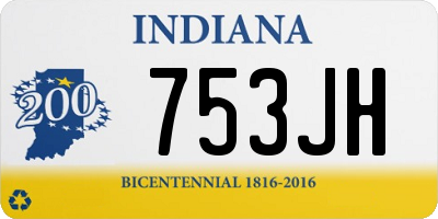 IN license plate 753JH