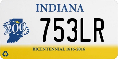 IN license plate 753LR