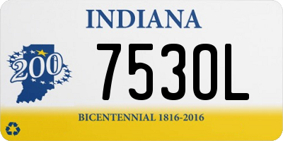 IN license plate 753OL