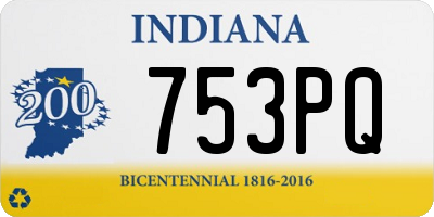 IN license plate 753PQ