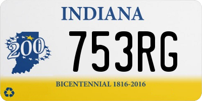 IN license plate 753RG