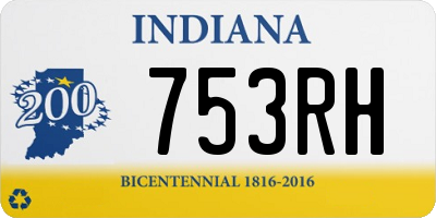 IN license plate 753RH