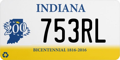 IN license plate 753RL