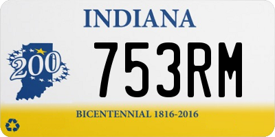 IN license plate 753RM