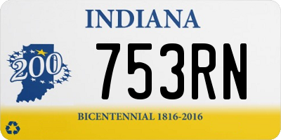 IN license plate 753RN