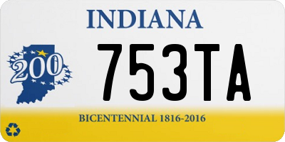 IN license plate 753TA