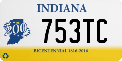 IN license plate 753TC