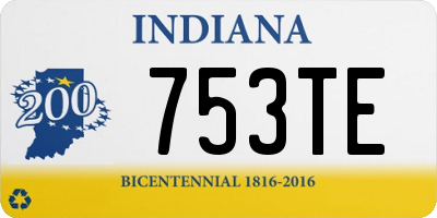 IN license plate 753TE