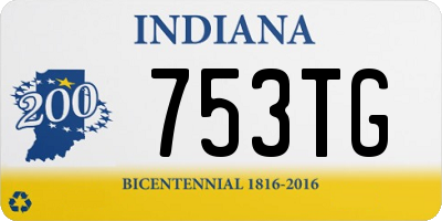 IN license plate 753TG