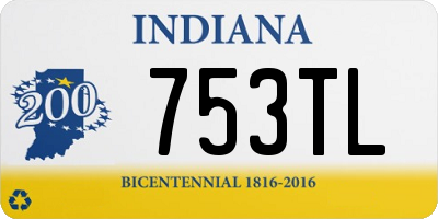 IN license plate 753TL
