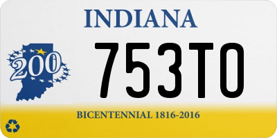 IN license plate 753TO