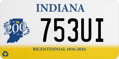 IN license plate 753UI