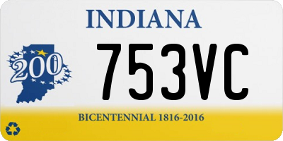 IN license plate 753VC