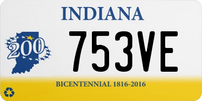 IN license plate 753VE