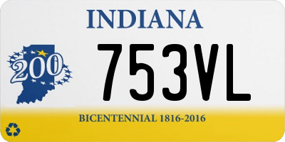 IN license plate 753VL