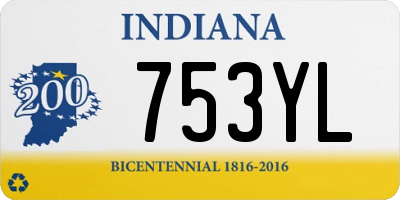 IN license plate 753YL