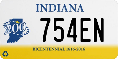 IN license plate 754EN