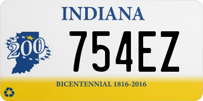 IN license plate 754EZ